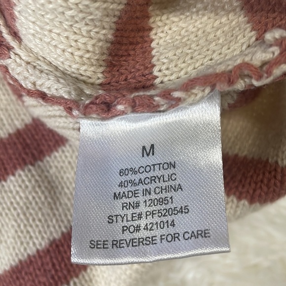 Pink Rose Striped Sweater - Picture 4 of 4